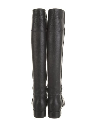 Chanel 2014 Interlocking CC Logo Riding Boots