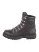 Chanel Interlocking CC Logo Leather Combat Boots
