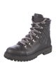 Chanel Interlocking CC Logo Leather Combat Boots