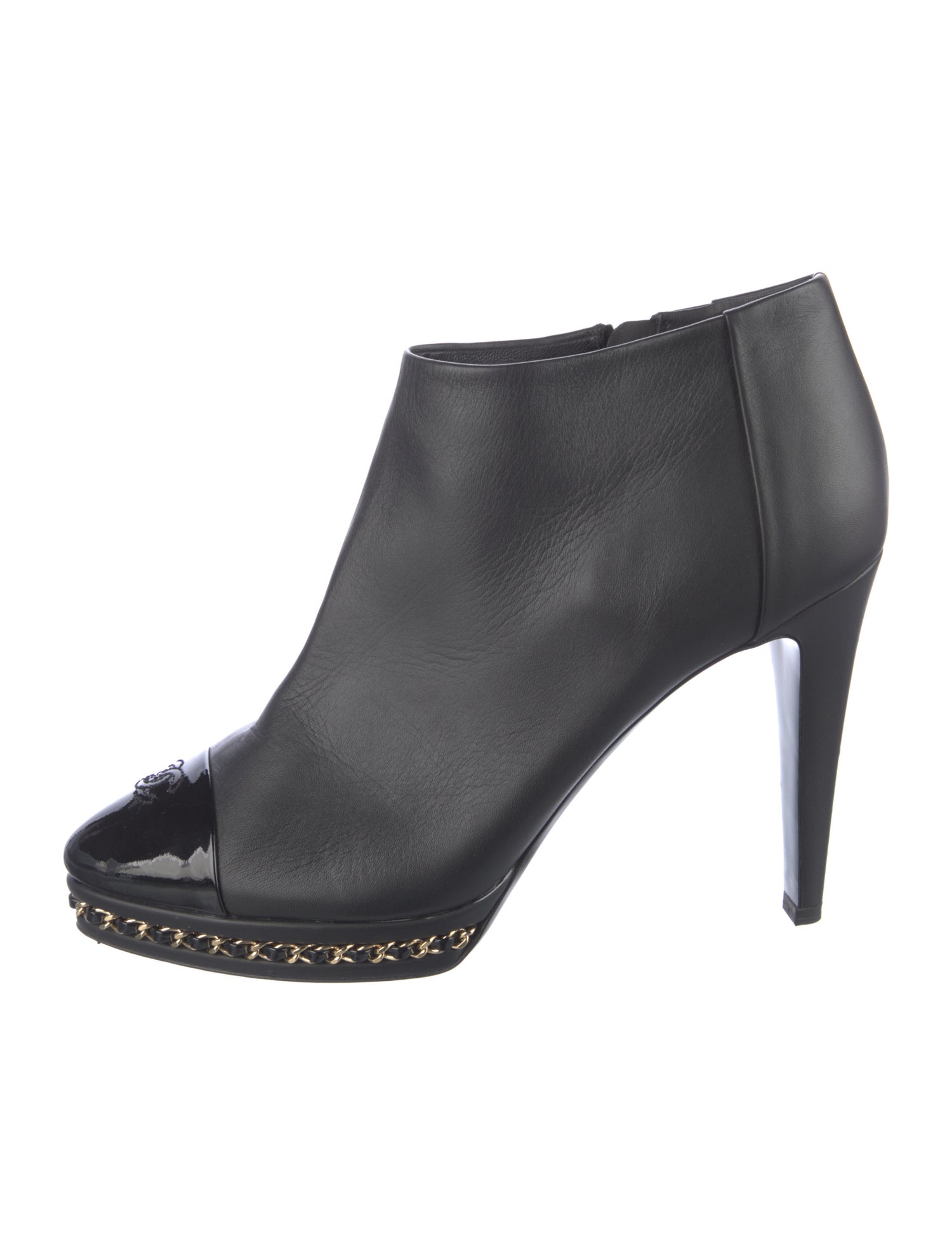 Chanel 2015 Interlocking CC Logo Boots