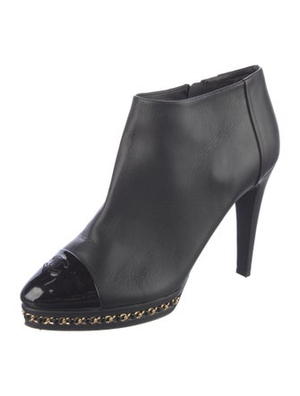 Chanel 2015 Interlocking CC Logo Boots