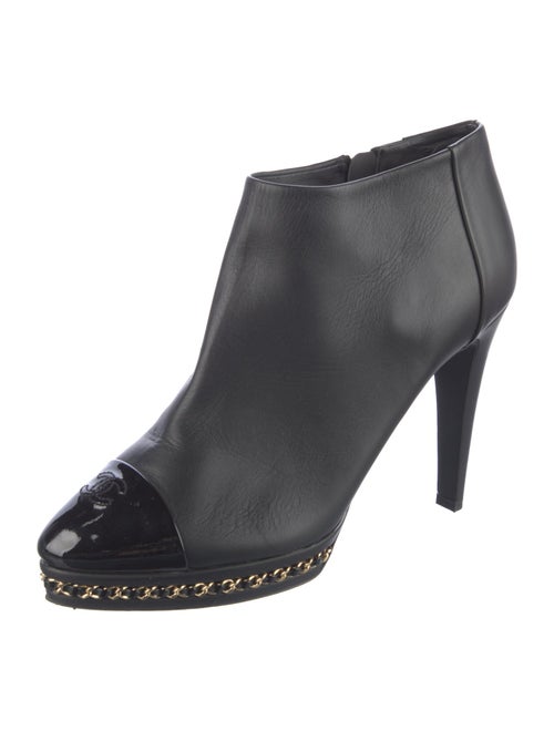 Chanel 2015 Interlocking CC Logo Boots