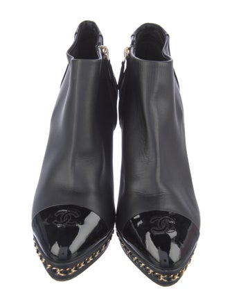 Chanel 2015 Interlocking CC Logo Boots