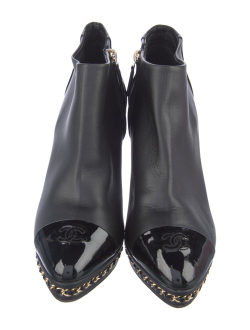 Chanel 2015 Interlocking CC Logo Boots