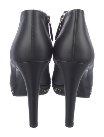 Chanel 2015 Interlocking CC Logo Boots