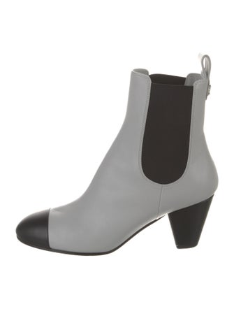 Chanel 2022 Interlocking CC Logo Chelsea Boots