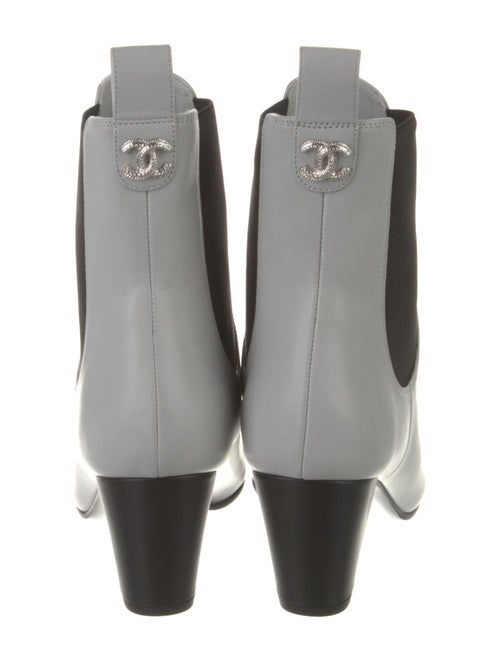 Chanel 2022 Interlocking CC Logo Chelsea Boots