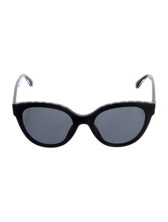 Chanel Interlocking CC Logo Round Sunglasses