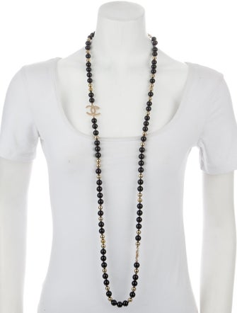 Chanel CC Station Bead Necklace