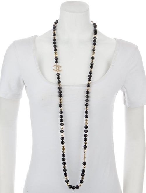 Chanel CC Station Bead Necklace