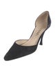 Chanel Interlocking CC Logo Suede D'Orsay Pumps