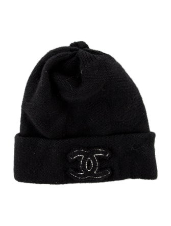 Chanel 2022 Interlocking CC Logo Cashmere Beanie