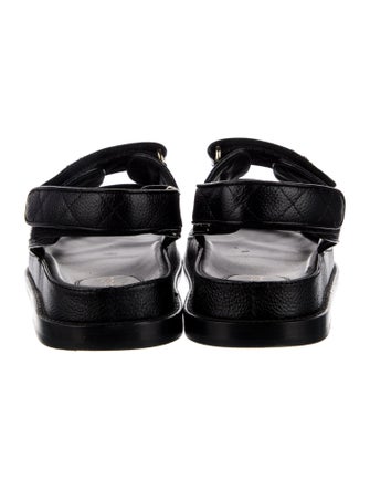 Chanel Slingback Interlocking CC Logo Slingback Sandals