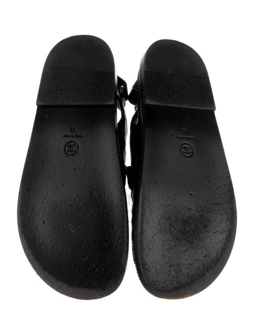 Chanel Slingback Interlocking CC Logo Slingback Sandals