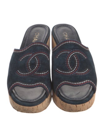 Chanel 2021 Interlocking CC Logo Slides