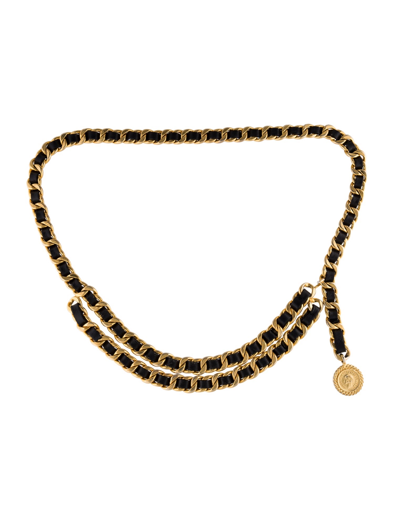 Chanel Vintage Interlocking CC Logo Chain-Link Belt