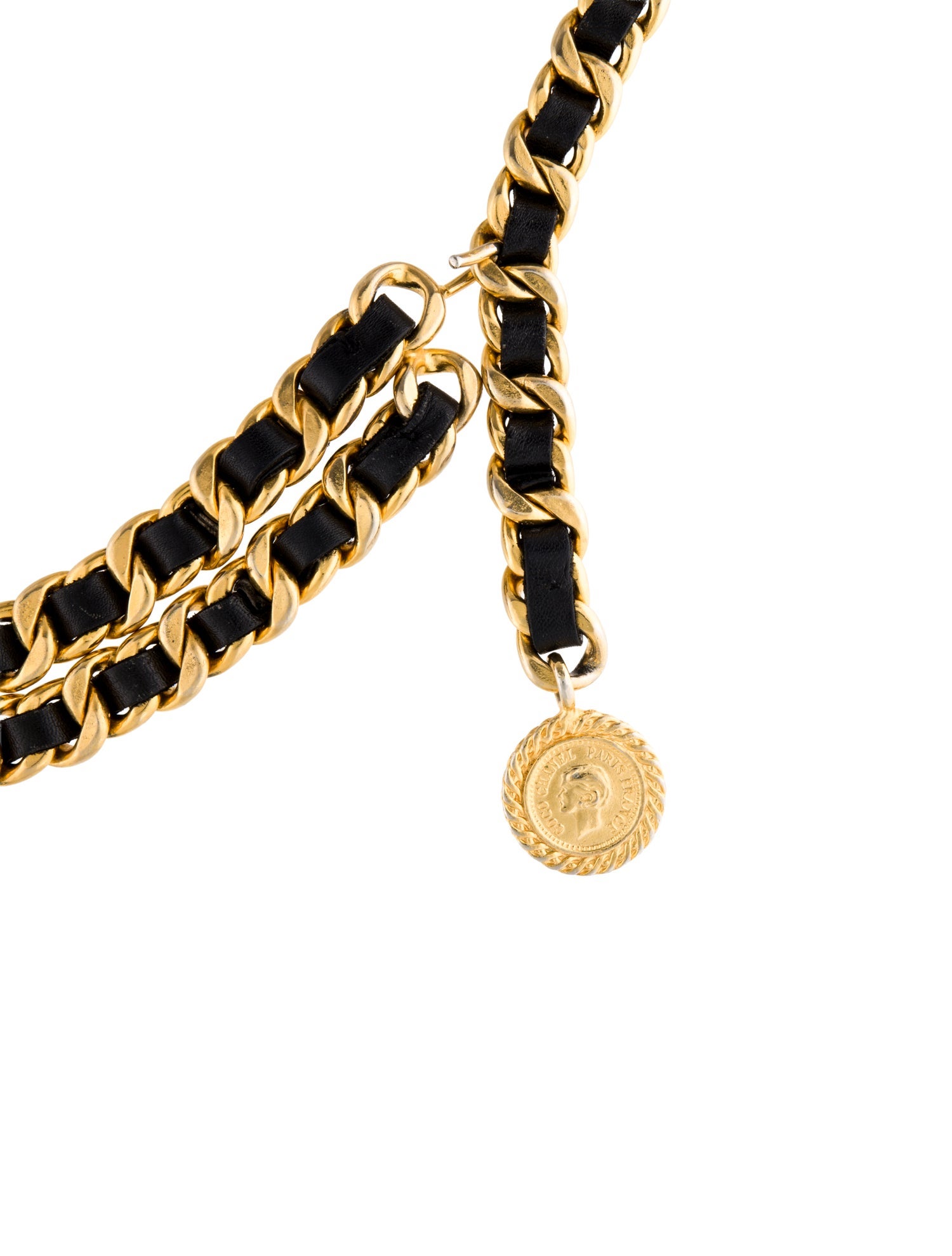 Chanel Vintage Interlocking CC Logo Chain-Link Belt