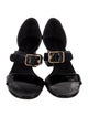 Chanel Interlocking CC Logo Patent Leather Sandals