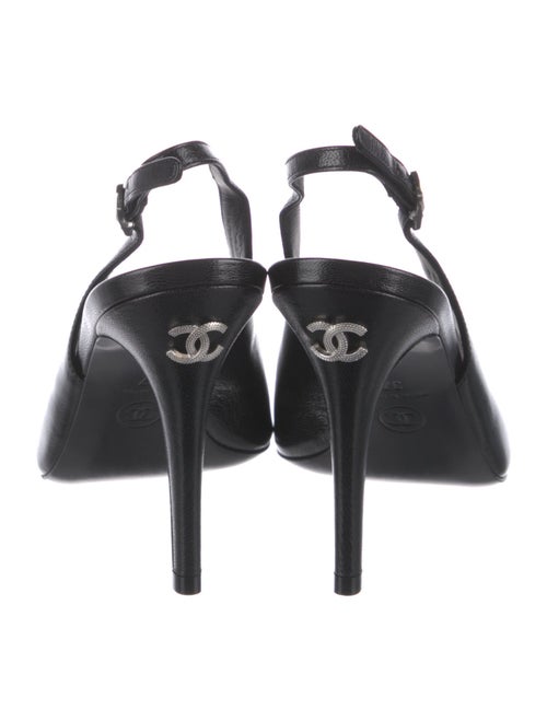 Chanel 2022 Interlocking CC Logo Slingback Pumps