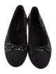 Chanel Interlocking CC Logo Tweed Ballet Flats