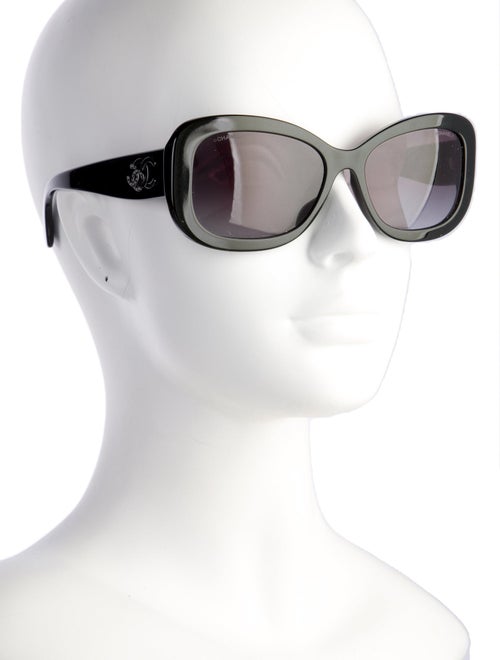 Chanel Interlocking CC Logo Oversize Sunglasses