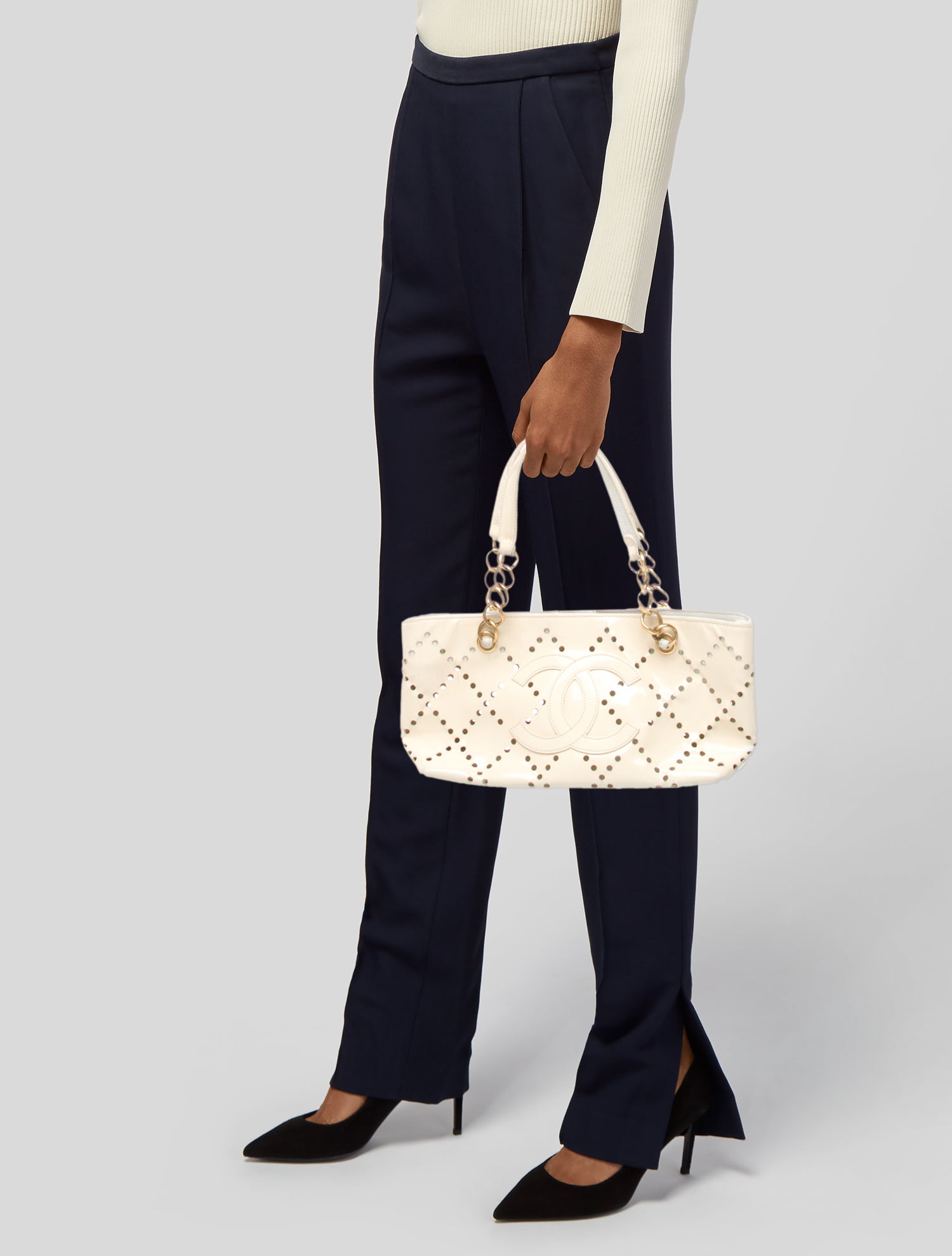 Chanel Small Perforated CC Tote