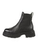 Chanel Interlocking CC Logo Leather Chelsea Boots