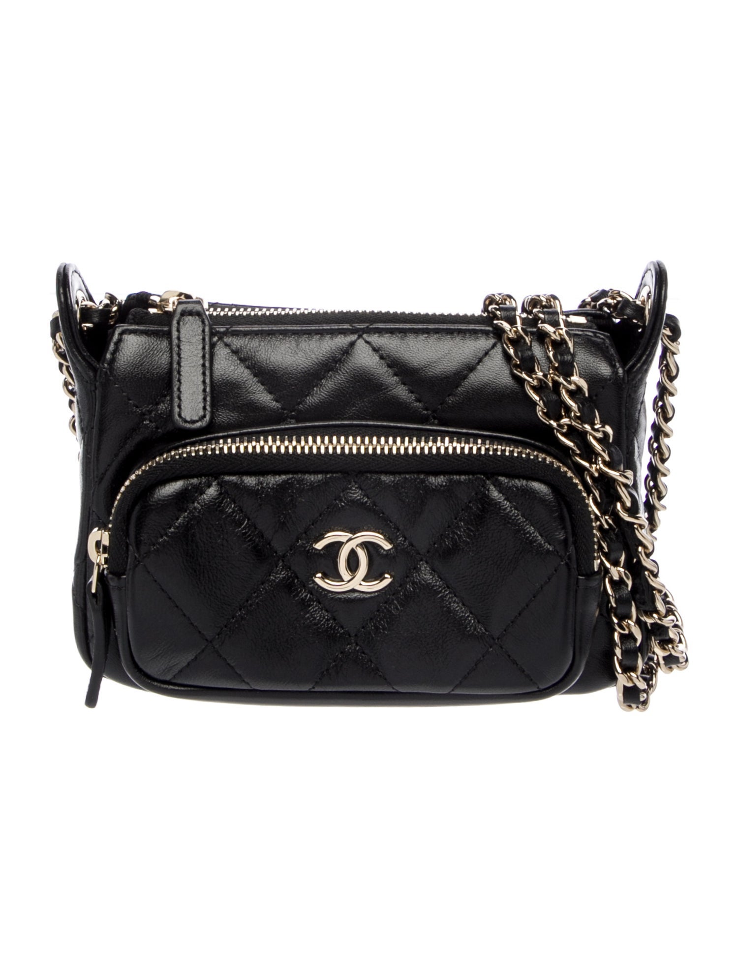 Chanel Quilted Mini Clutch w/ Chain