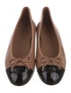 Chanel Interlocking CC Logo Patent Leather Ballet Flats