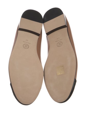 Chanel Interlocking CC Logo Patent Leather Ballet Flats