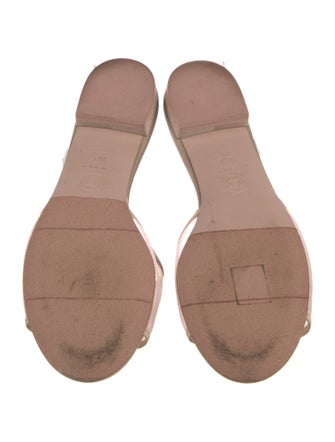 Chanel Interlocking CC Logo Leather Slides