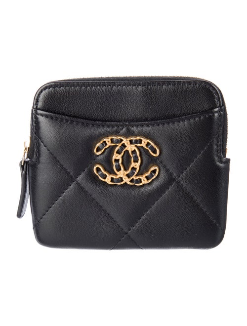 Chanel 19 Coin Purse Interlocking CC Logo Coin Pouch