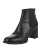 Chanel Interlocking CC Logo Leather Chelsea Boots