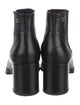 Chanel Interlocking CC Logo Leather Chelsea Boots