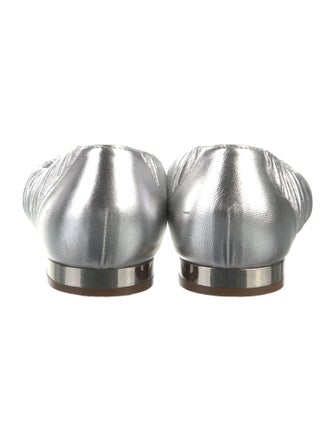 Chanel Interlocking CC Logo Leather Ballet Flats