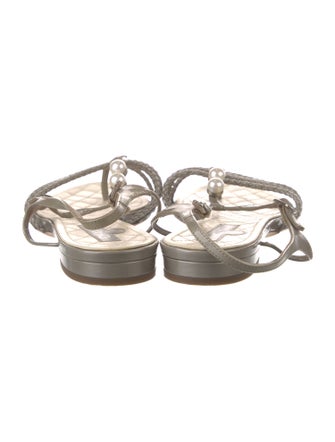 Chanel 2013 Interlocking CC Logo Slingback Sandals