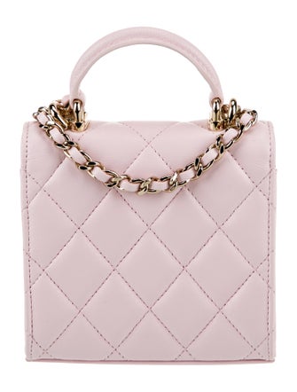 Chanel Mini Top Handle Clutch w/ Chain