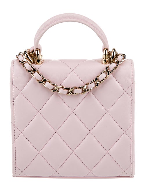 Chanel Mini Top Handle Clutch w/ Chain