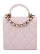 Chanel Mini Top Handle Clutch w/ Chain