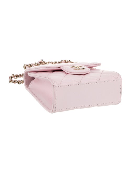 Chanel Mini Top Handle Clutch w/ Chain