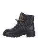 Chanel Interlocking CC Logo Leather Combat Boots