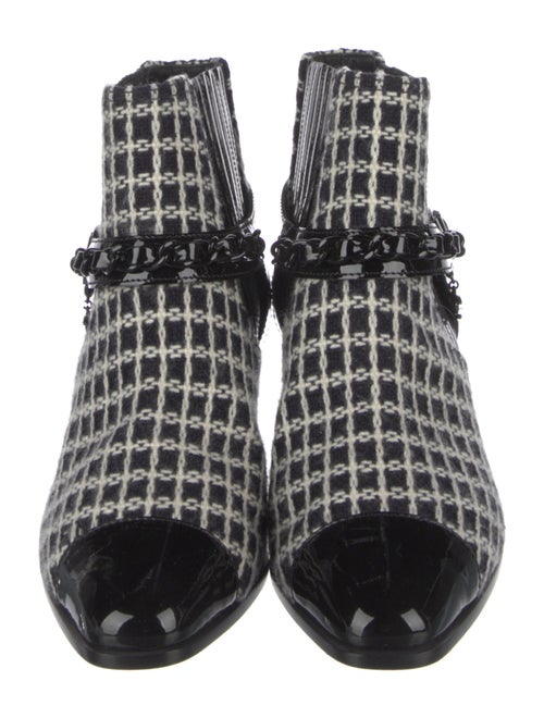 Chanel 2018 Interlocking CC Logo Moto Boots