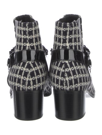 Chanel 2018 Interlocking CC Logo Moto Boots