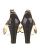 Chanel Interlocking CC Logo Leather Pumps