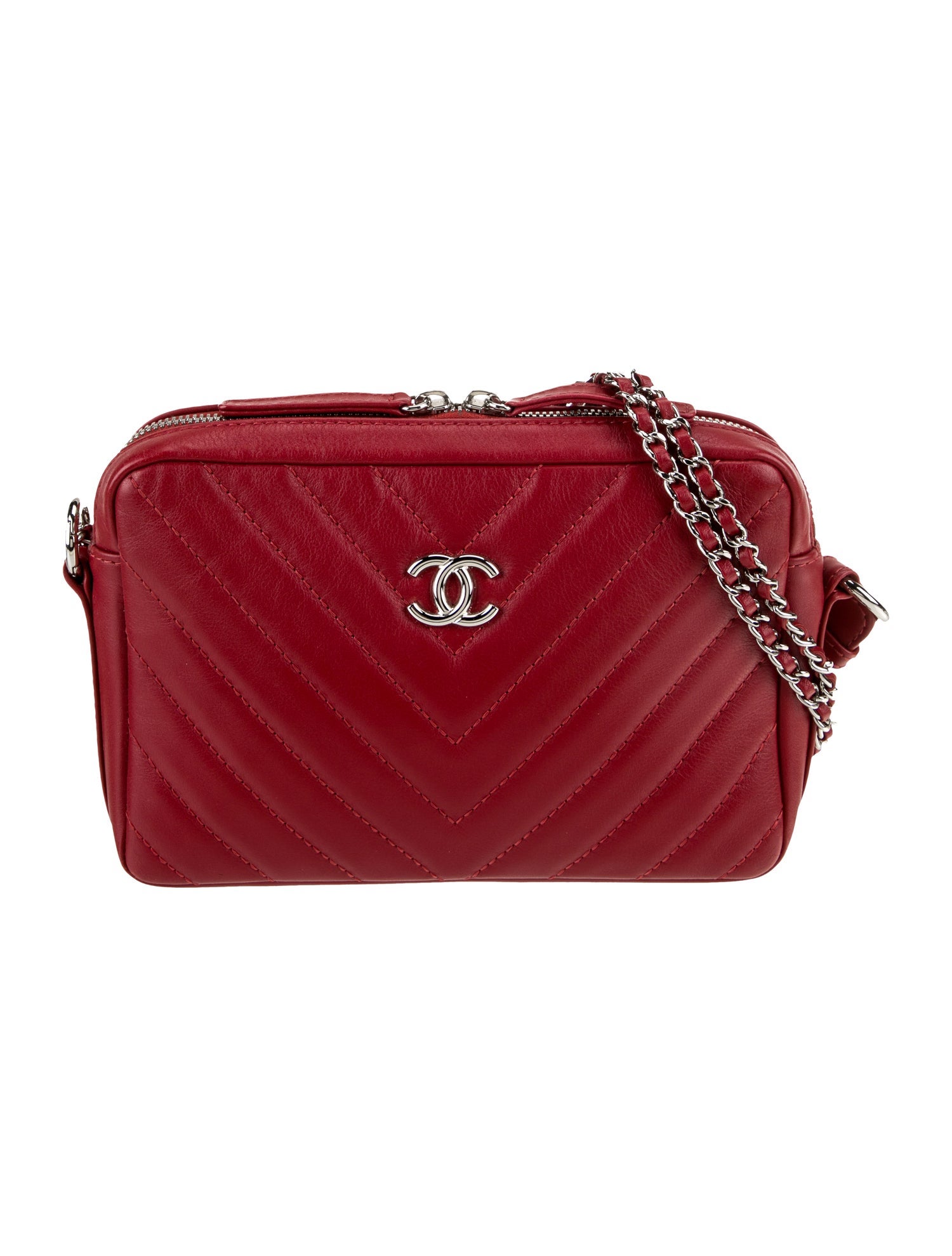 Chanel Chevron CC Camera Case