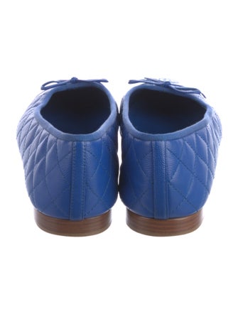 Chanel Interlocking CC Logo Calfskin Ballet Flats