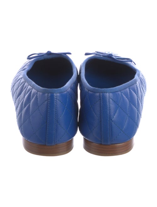 Chanel Interlocking CC Logo Calfskin Ballet Flats