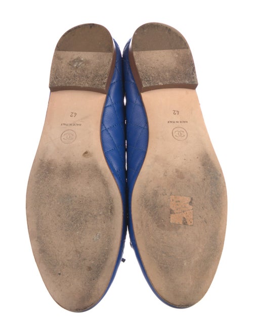 Chanel Interlocking CC Logo Calfskin Ballet Flats