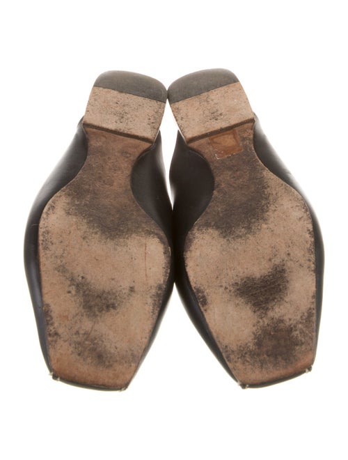 Chanel Interlocking CC Logo Leather Mules