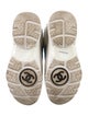 Chanel Interlocking CC Logo Suede Wedge Sneakers
